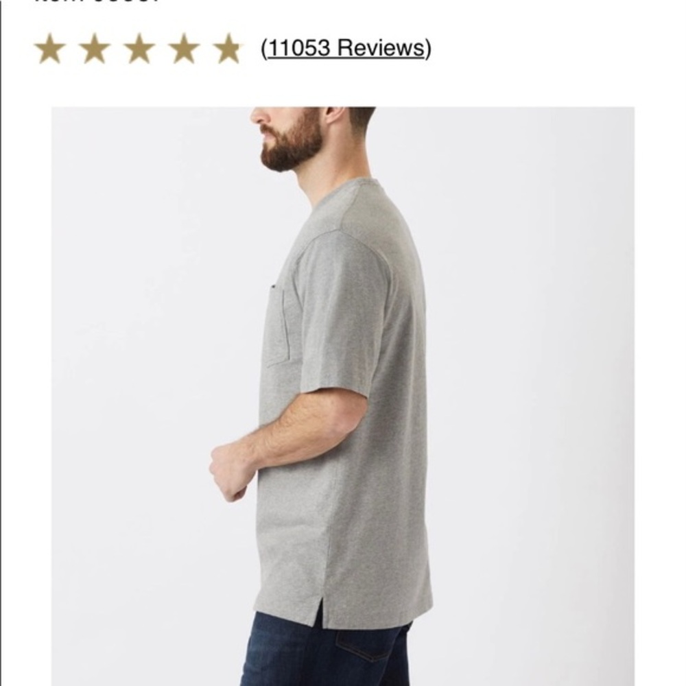 Duluth Trading Co. NWT black Men’s Longtail T short sleeve with pocket. - Picture 9 of 15